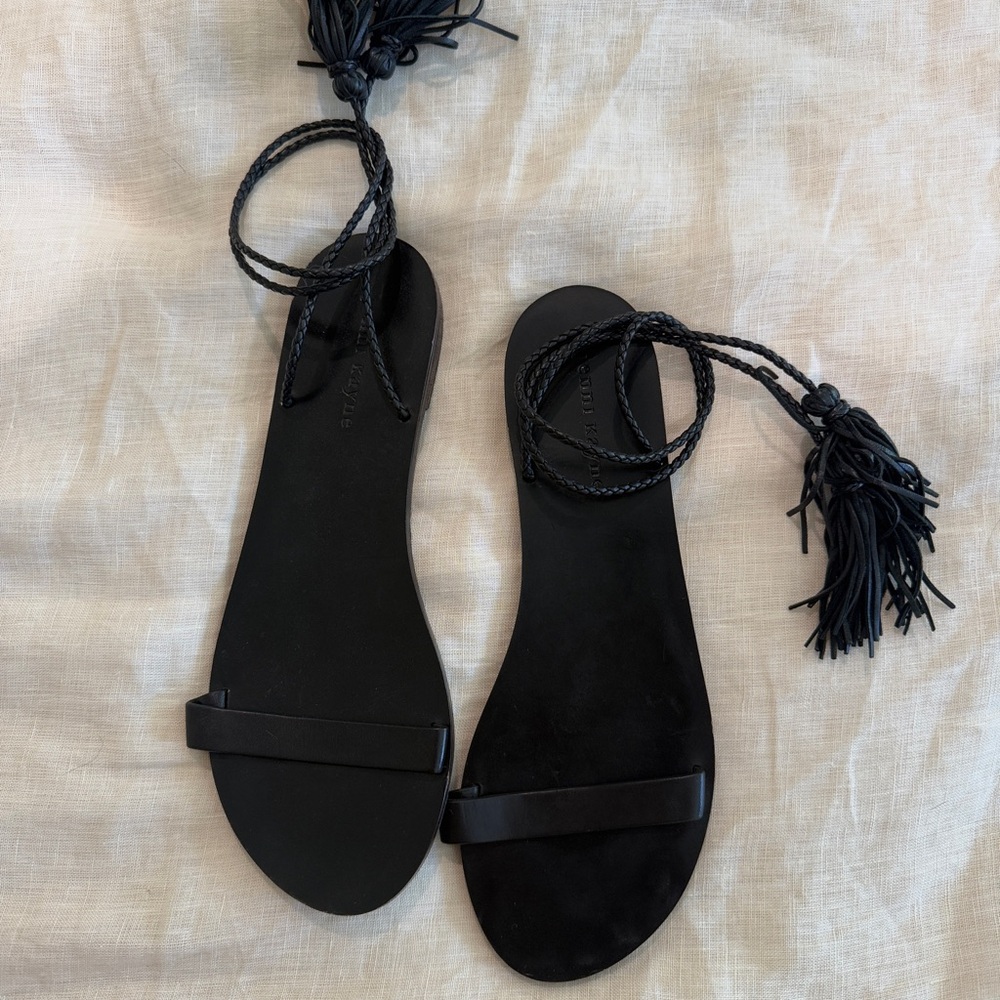 Jenni Kayne Black Sandals with Sleek Design